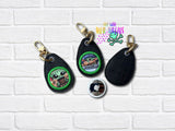 DIGITAL DOWNLOAD Appique Air Tag Key Chain Holder ONE HOOPING