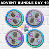 DIGITAL DOWNLOAD Applique Gingerbread Coaster 2 SIZES INCLUDED