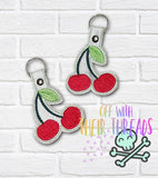 DIGITAL DOWNLOAD Cherries Cherry  Snap Tab Keychain