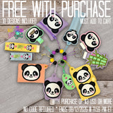 DIGITAL DOWNLOAD Applique Bamboo Besties Wristlet Essentials Set 10 DESIGNS INCLUDED | Panda