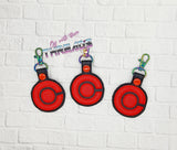 DIGITAL DOWNLOAD Applique Cyborg Snap Tab Key Chain