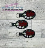 DIGITAL DOWNLOAD Floral Mature Snap Tab Effing Classy Key Chain