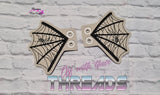 DIGITAL DOWNLOAD Spider Web Shoe Boot Wings SATIN AND BEAN STITCH EYELET OPTIONS INCLUDED