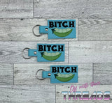 DIGITAL DOWNLOAD Mature Bish Please Peas Snap Tab Key Chain