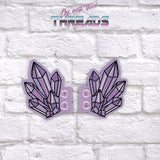 DIGITAL DOWNLOAD Crystal Shoe Boot Wings SATIN AND BEAN STITCH EYELET OPTIONS INCLUDED