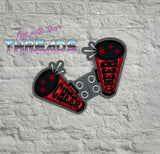 DIGITAL DOWNLOAD Applique Cheer Shoe Boot Wings SATIN AND BEAN STITCH EYELET OPTIONS INCLUDED