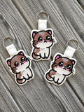 DIGITAL DOWNLOAD Kitty One Snap Tab Key Chain