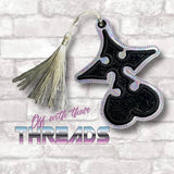 DIGITAL DOWNLOAD Applique Nobody Bookmark Ornament Gift Bag Tag