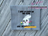 DIGITAL DOWNLOAD Wake Up Bunny Mature 4 SIZES INCLUDED