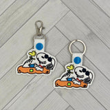 DIGITAL DOWNLOAD Summer Floatie Snoop Dog Snap Tab Key Chain