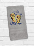 DIGITAL DOWNLOAD Applique Life Is Better In Flip Flops Mouse 4 SIZES INCLUDED