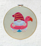 DIGITAL DOWNLOAD Summer Floatie Gnome 6 SIZES INCLUDED