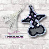 DIGITAL DOWNLOAD Applique Nobody Bookmark Ornament Gift Bag Tag