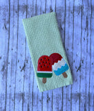 DIGITAL DOWNLOAD Applique Popsicle Duo 5 SIZES INCLUDED