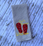 DIGITAL DOWNLOAD Applique Life Is Better In Flip Flops Mouse 4 SIZES INCLUDED