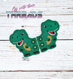 DIGITAL DOWNLOAD T Rex Dinosaur Shoe Wings SATIN AND BEAN STITCH EYELET OPTIONS INCLUDED