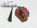 DIGITAL DOWNLOAD Applique Dead Inside Coffin Bookmark Ornament Bag Tag