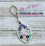 DIGITAL DOWNLOAD Floral Ghost Four Pastel Goth Bookmark Ornament Bag Tag Gift