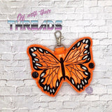 5x7 DIGITAL DOWNLOAD 3D Butterfly Key Holder Snap Tab Key Chain