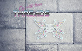 DIGITAL DOWNLOAD Fairy Pixie Shoe Wings SATIN AND BEAN STITCH EYELET OPTIONS INCLUDED