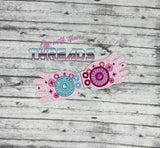 DIGITAL DOWNLOAD Applique Luna Glasses Shoe Wings SATIN AND BEAN STITCH EYELET OPTIONS INCLUDED