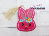 DIGITAL DOWNLOAD Floral Bunny Ornament Bookmark Gift Tag