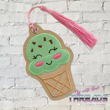 DIGITAL DOWNLOAD Ice Cream Cone Bag Tag Ornament Bookmark