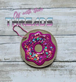 DIGITAL DOWNLOAD 3D Shaker Donut Bag Tag Bookmark Ornament