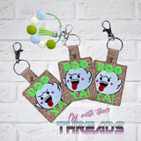 DIGITAL DOWNLOAD Boo Ya Snap Tab Key Chain