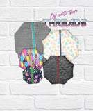 DIGITAL DOWNLOAD Octagon Zipper Bag Set 5 SIZES INCLUDED