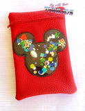 DIGITAL DOWNLOAD Applique Shaker Mouse ITH Zippered Bag Lined and Unlined