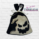 DIGITAL DOWNLOAD Applique Boogie Man Treat Bag 4 SIZES INCLUDED