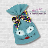DIGITAL DOWNLOAD Applique Rag Doll Treat Bag 4 SIZES INCLUDED