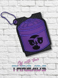 DIGITAL DOWNLOAD Applique Vampire Dracula Bucket Gift Card Holder