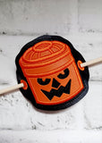 DIGITAL DOWNLOAD Halloween Bucket Hair Accessory Bun Cover BUNDLE 7 DESIGNS INCLUDED