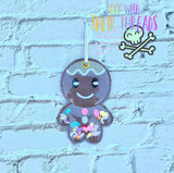 DIGITAL DOWNLOAD 3D Shaker Gingerbread Man Ornament Bookmark Gift Tag