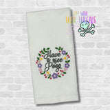 DIGITAL DOWNLOAD Have A Nice Poop Embroidery Design 4 SIZES INCLUDED