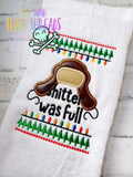 DIGITAL DOWNLOAD Shitter Was Full Applique Design Set 3 SIZES INCLUDED