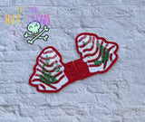 DIGITAL DOWNLOAD 3D Shaker Applique Tree Shoe Wings Shoe Wings SATIN AND BEAN STITCH EYELET OPTIONS INCLUDED 2 VERSIONS INCLUDED