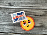 DIGITAL DOWNLOAD Did I Roll My Eyes Out Loud? Patch 3 SIZES INCLUDED