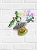DIGITAL DOWNLOAD 3D Shaker Applique UFO Bag Tag Bookmark Ornament