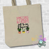 DIGITAL DOWNLOAD Finger My Plants 2 SIZES INCLUDED