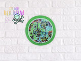 DIGITAL DOWNLOAD Applique Shaker Feature Fabric Panel Add On For ITH Round Rivet Bag 4 SIZES INCLUDED