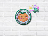 DIGITAL DOWNLOAD Chronic Anxiety Peach Patch 3 SIZES INCLUDED