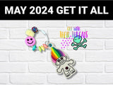 DIGITAL DOWNLOAD Rainbow Troll Bookmark Ornament Bag Tag INCLUDED MAY 2024 MYSTERY BUNDLE