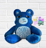 DIGITAL DOWNLOAD Applique Don't Care Bear Plush JUNE 2024 MATURE MYSTERY BUNDLE
