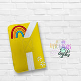 DIGITAL DOWNLOAD Applique TOADstool Mini Composition Notebook Cover
