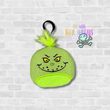 DIGITAL DOWNLOAD Applique Grumpy Green Squishy Keychain