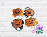 DIGITAL DOWNLOAD Pumpkin Jack O Lantern Feltie Set