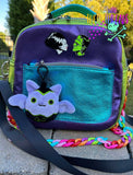 DIGITAL DOWNLOAD Applique Pumpkin Bat Squishy Keychain